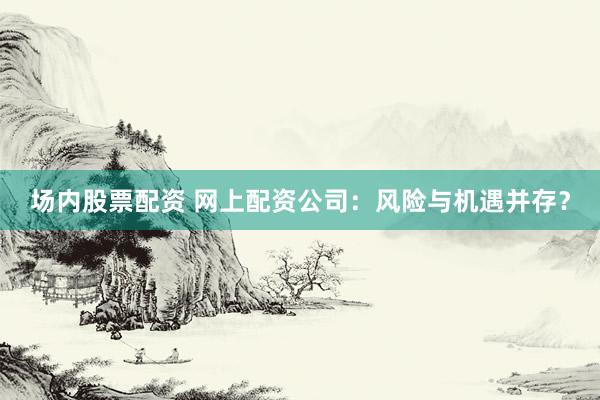 场内股票配资 网上配资公司：风险与机遇并存？