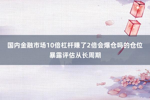 国内金融市场10倍杠杆赚了2倍会爆仓吗的仓位暴露评估从长周期
